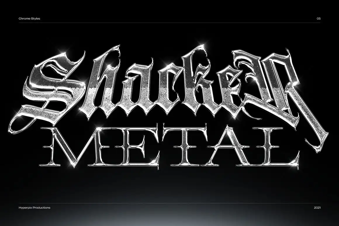 Chrome Text Styles Vol.2 8 073316