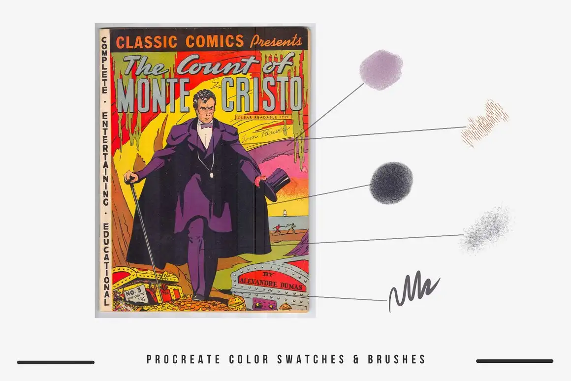 Classic Comics Procreate Brushes 10 074029