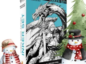 comic book artist inker set for clip studio paint brushes and more