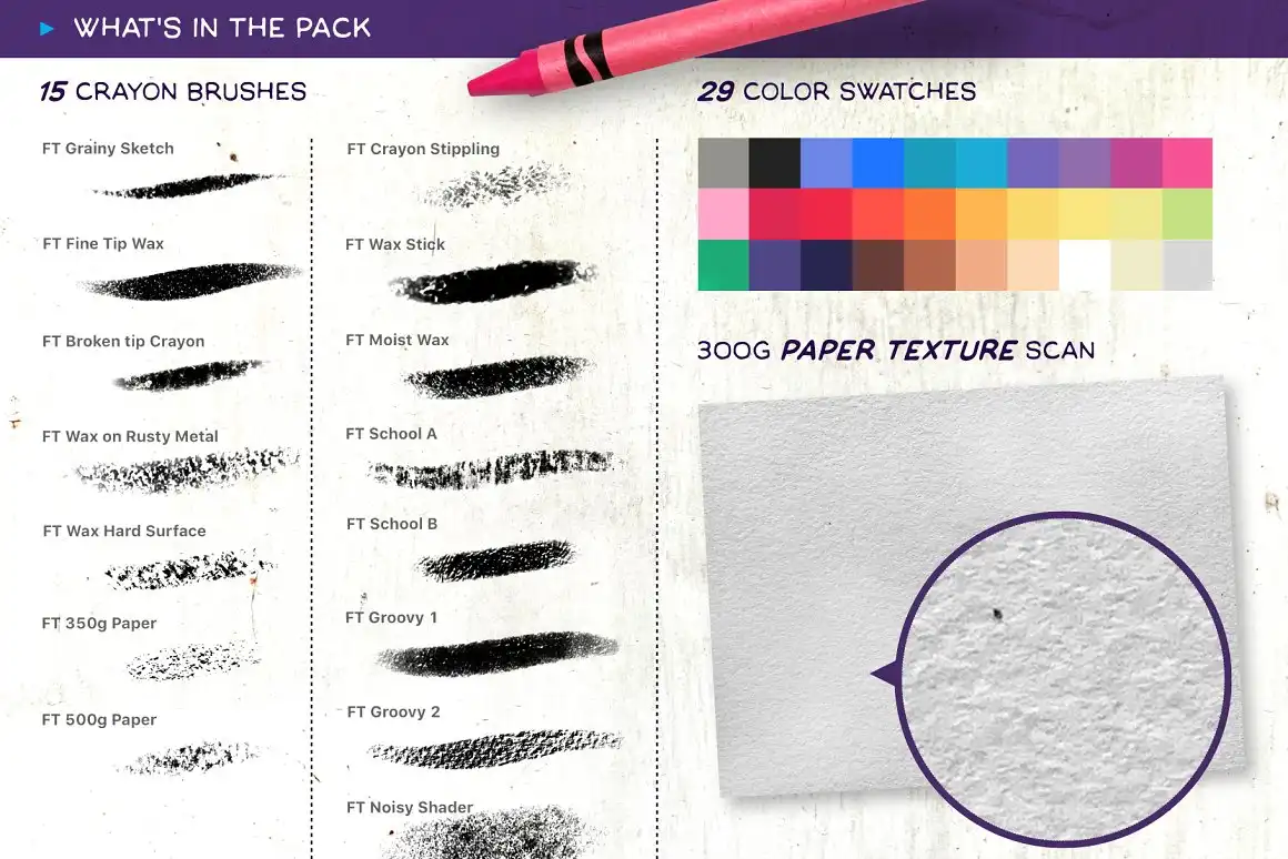 Crayon - Procreate Brush Pack 7 073425