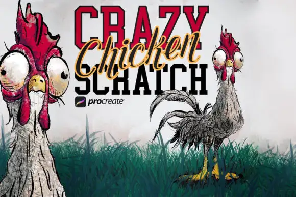 Crazy Chicken Scratch Procreate Brushes