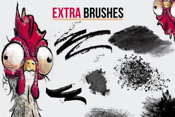Crazy Chicken Scratch Procreate Brushes 3 074029
