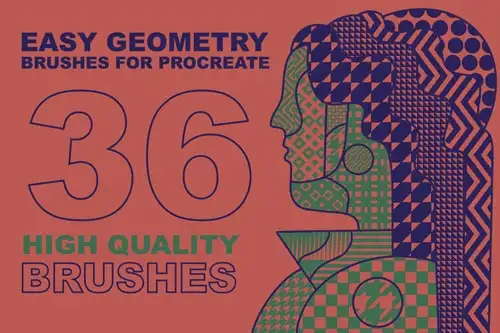 Easy Geometry Brushes For Procreate