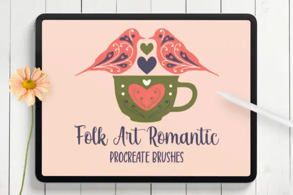 Folk Art Romantic Procreate Brushes