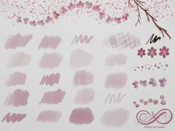 Gouache Springtime , Procreate Brushes 6 074029