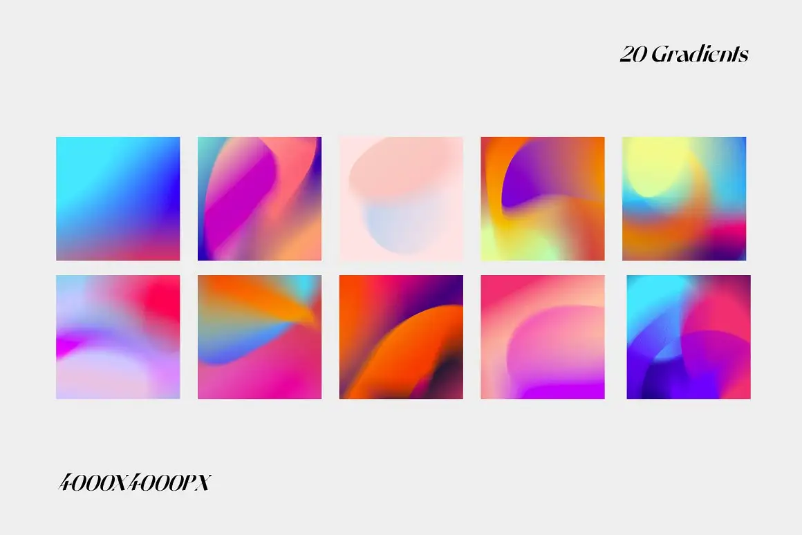 Gradient Color Grainy Textures 16 072827