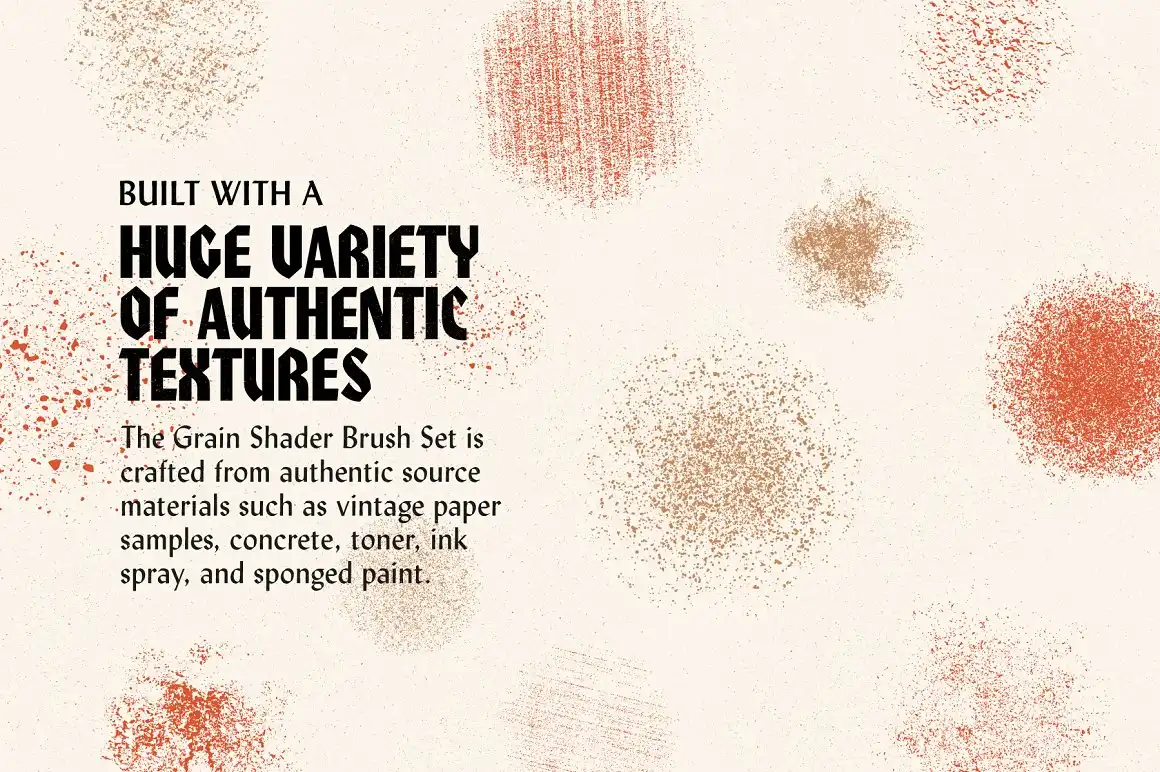 Grain Shader Brush Set for Clip Studio Paint 4 072492