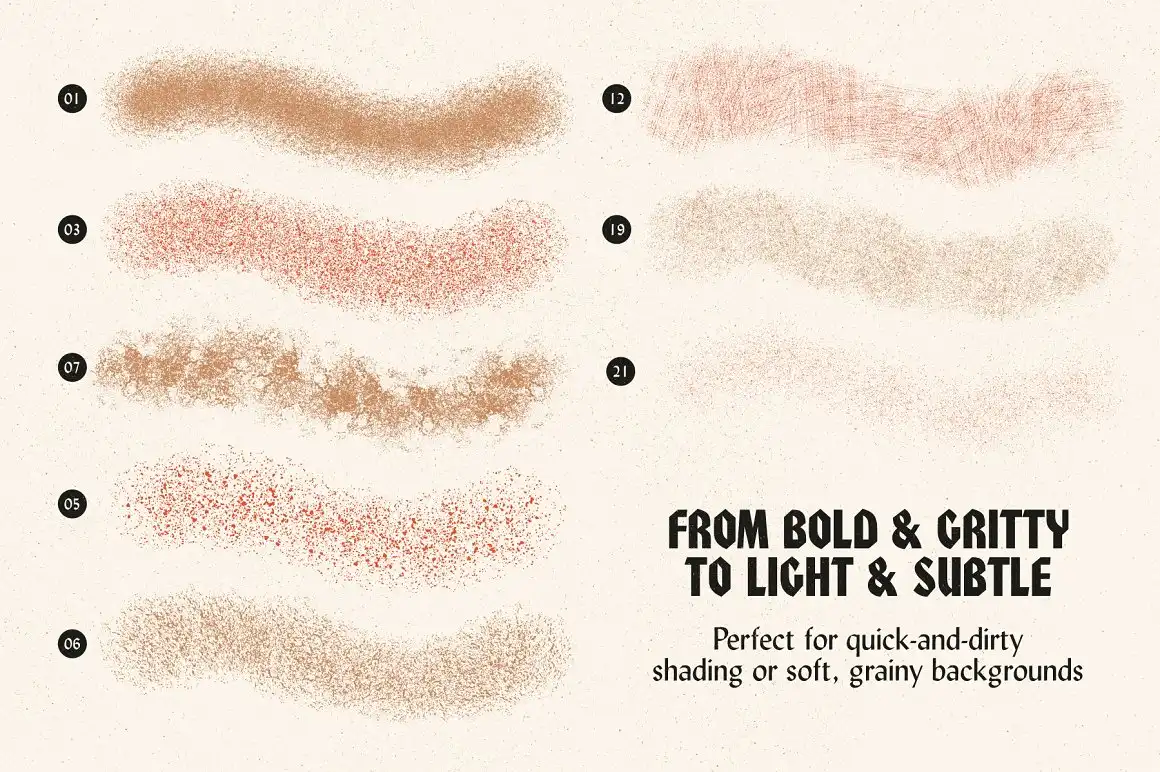 Grain Shader Brush Set for Clip Studio Paint 5 072469