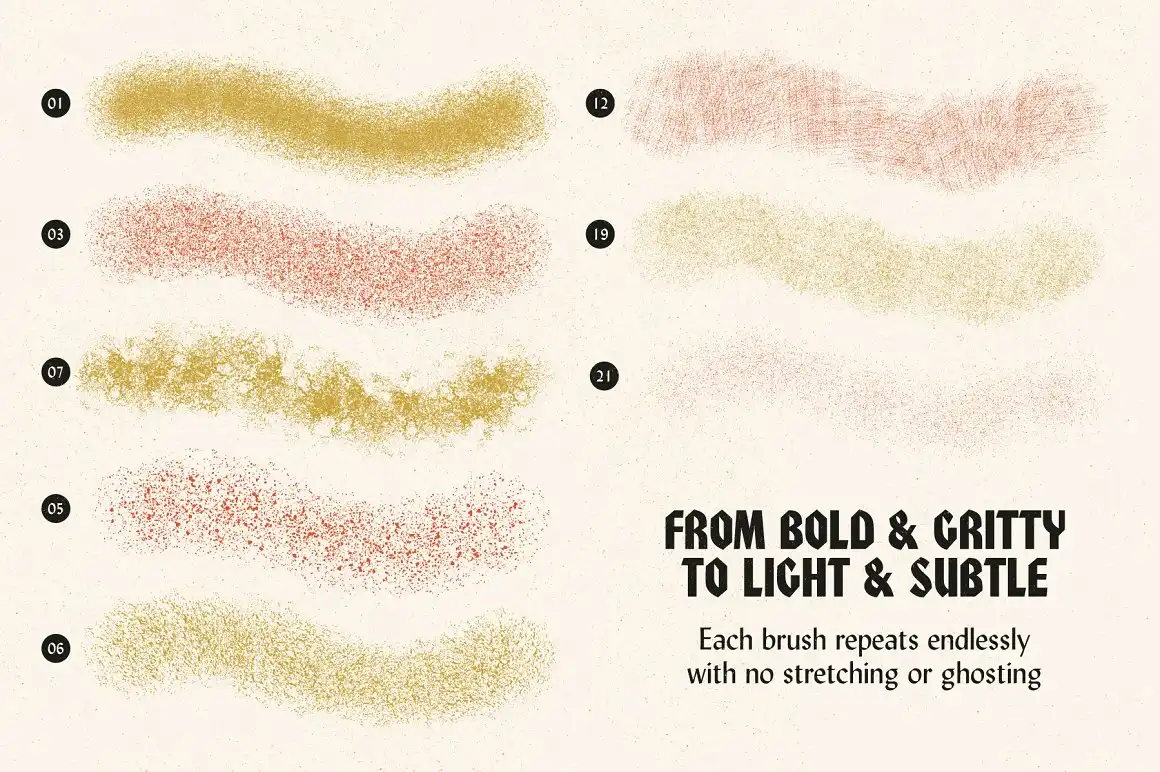 Grain Shader Brush Set for Procreate 5 072440