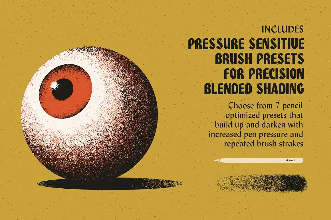 Grain Shader Brush Set for Procreate 6 072437