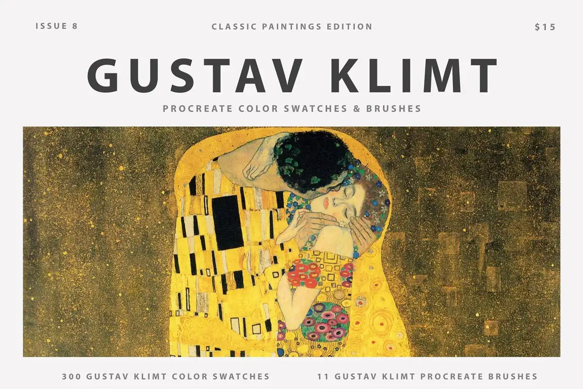Gustav Klimt's Procreate Brushes
