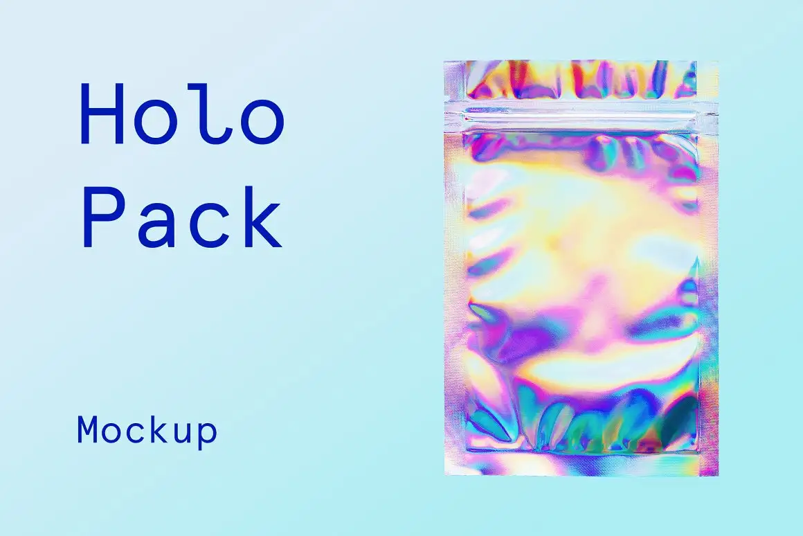 HOLO - Holographic Pack Mockup 14 072930