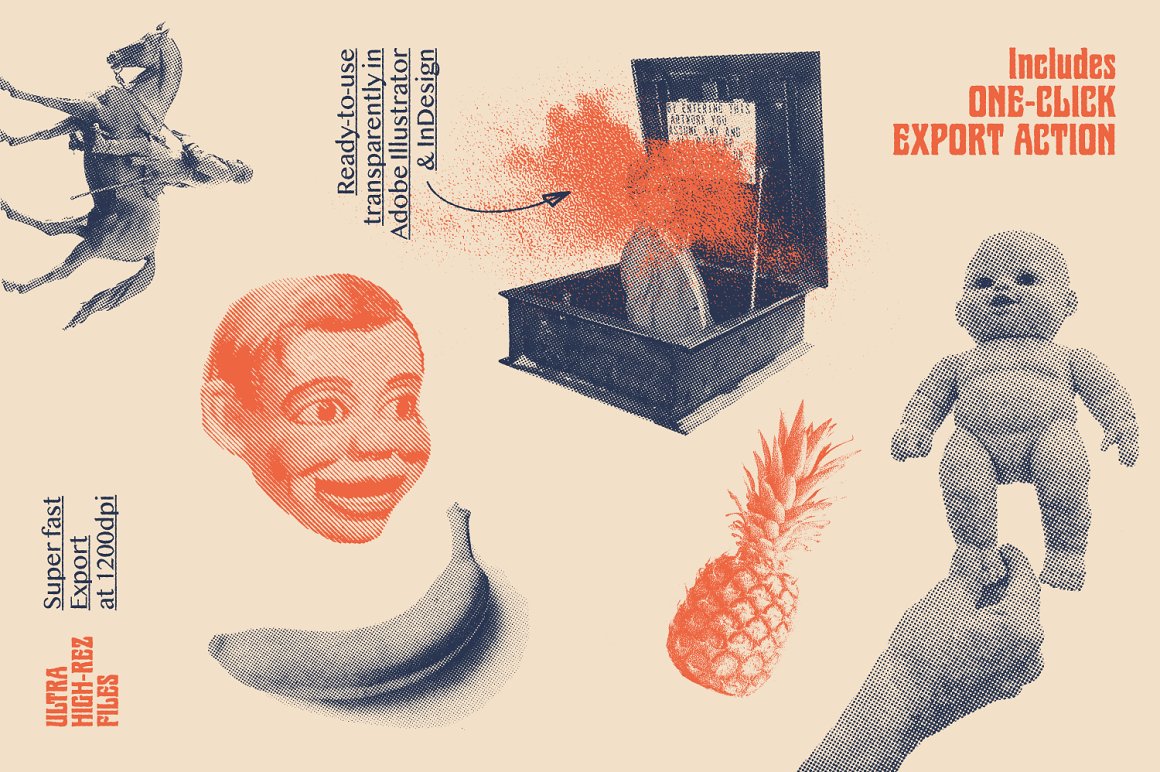 Halftone Zine Machine for Photoshop 19 078562