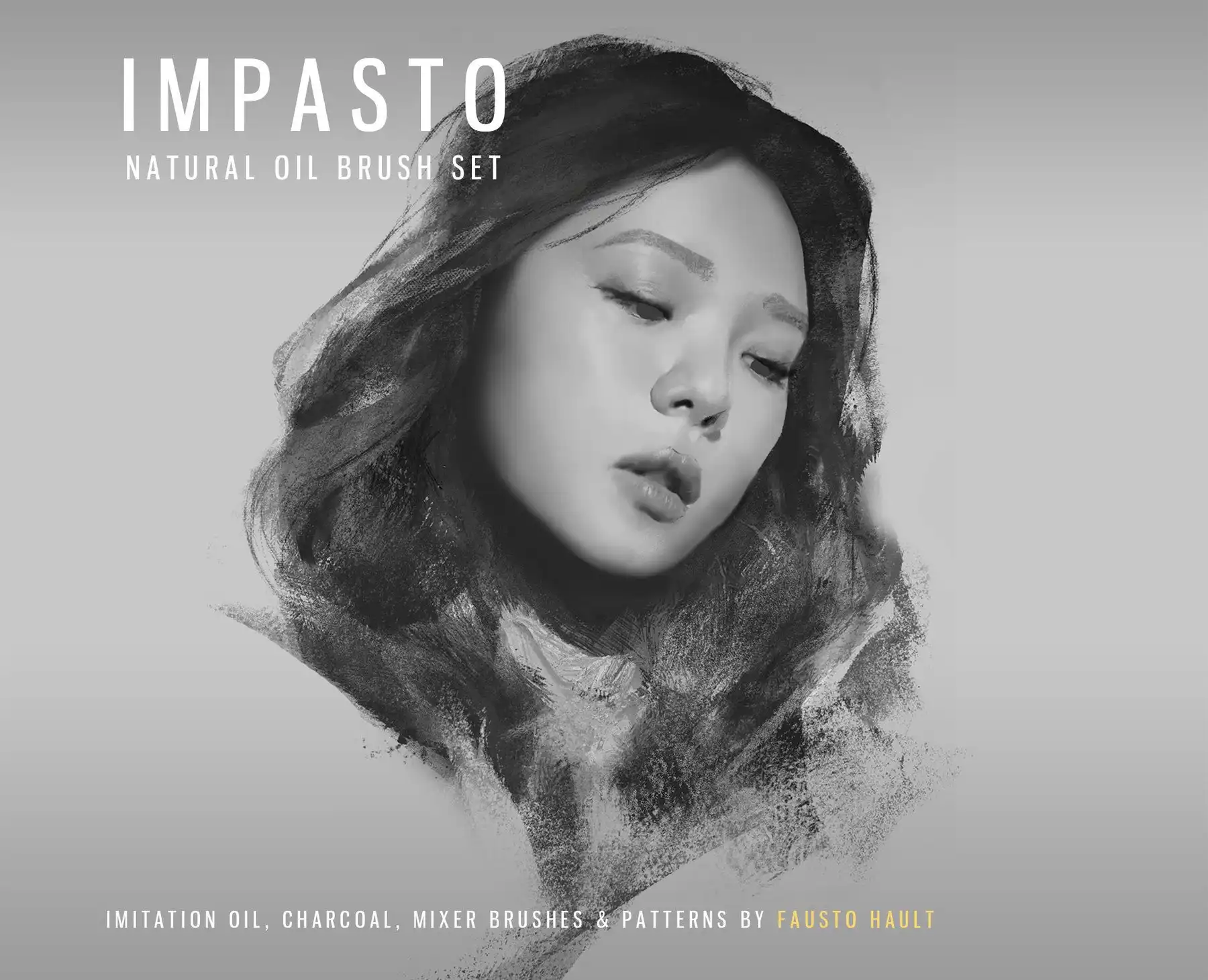 Impasto natural oil brushes for PS CS5+ 7 074412