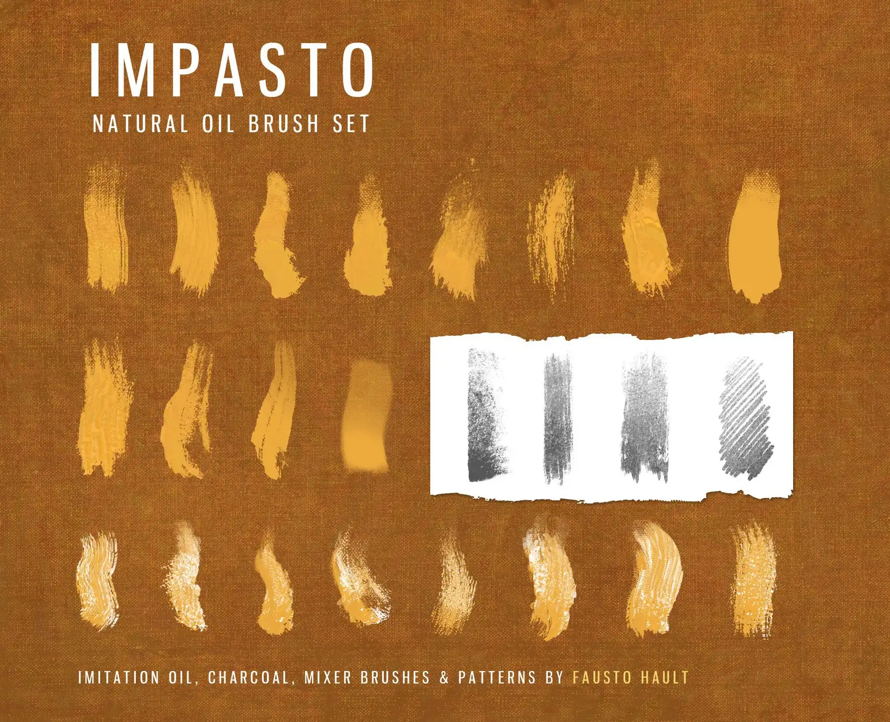 Impasto natural oil brushes for PS CS5+ 3 074412