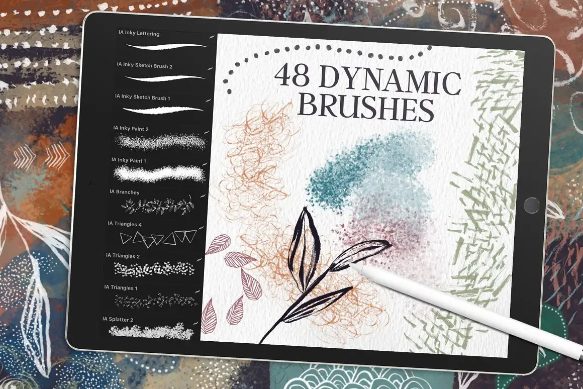 Inky Abstract Procreate Brushes 7 074029