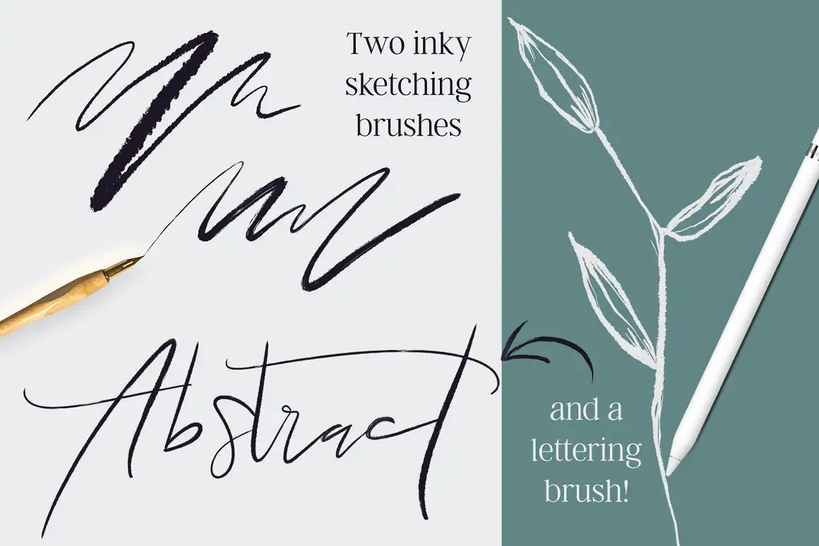 Inky Abstract Procreate Brushes 9 074029