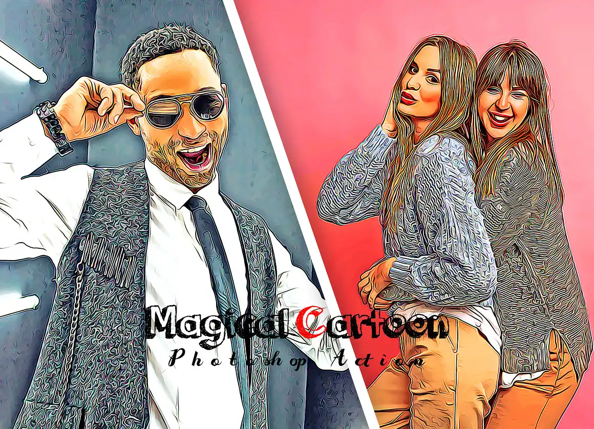Magical Cartoon Photoshop Action