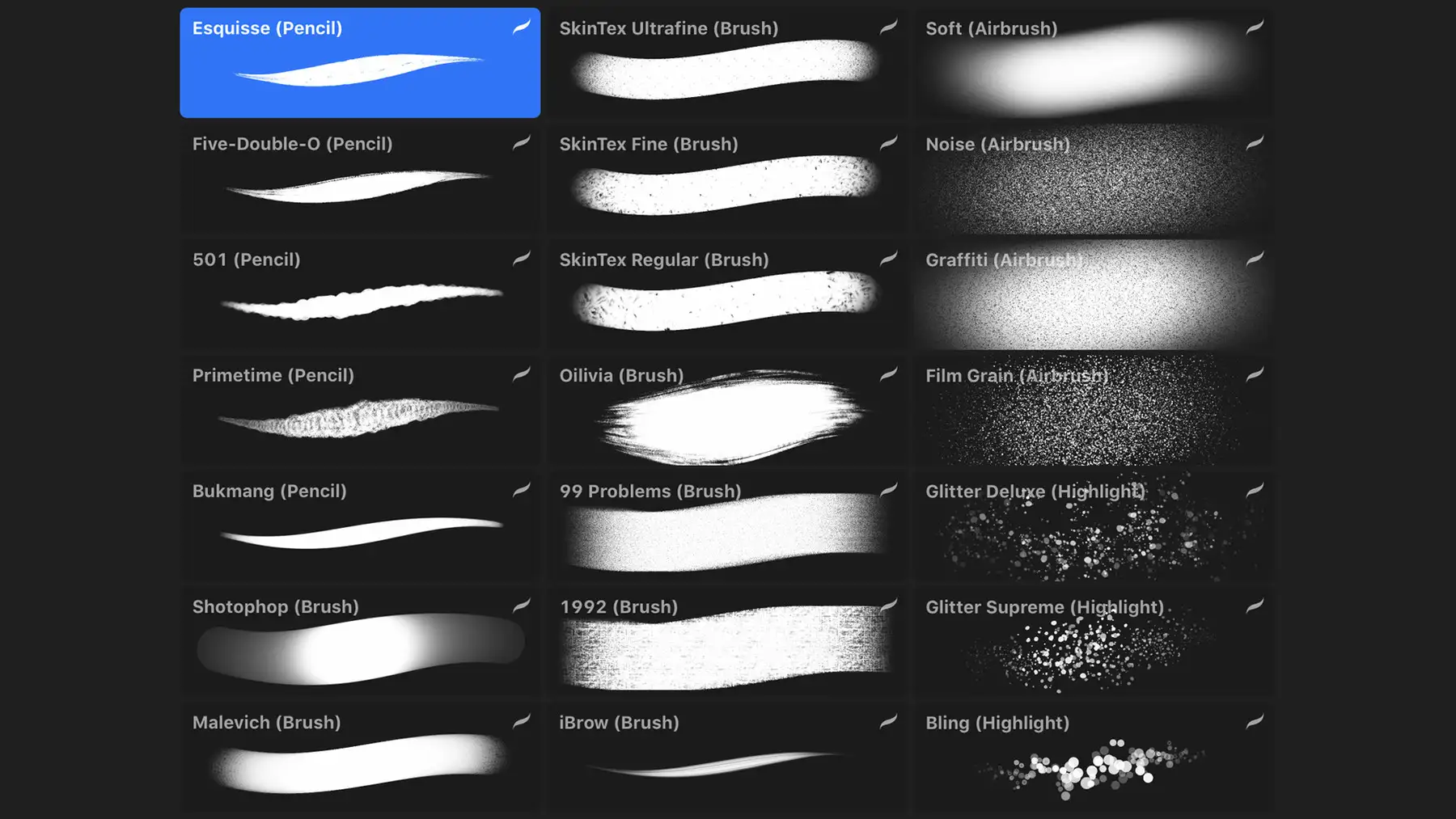 NUANCE - 21 custom brushes for Procreate 3 071208