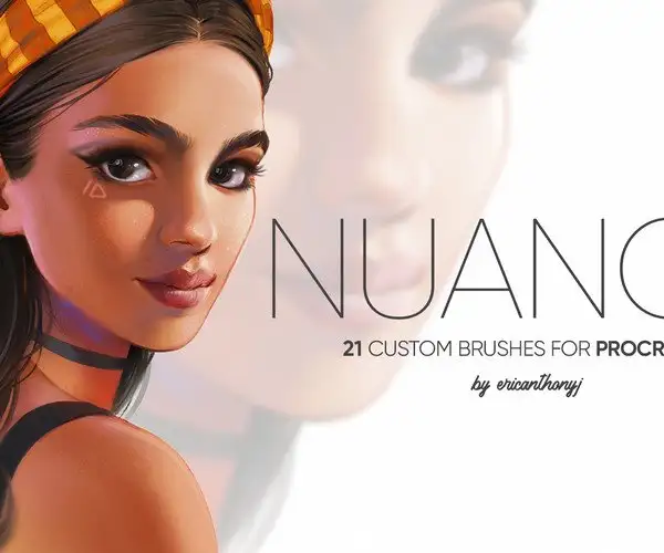 NUANCE - 21 custom brushes for Procreate 4 NUANCE - 21 custom brushes for Procreate