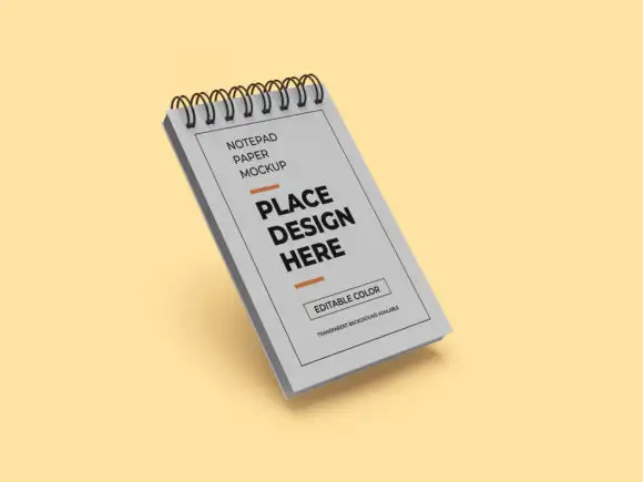Notepad Paper 3D Mockup Template Bundle 11 074029