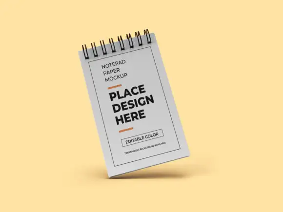 Notepad Paper 3D Mockup Template Bundle 9 074029