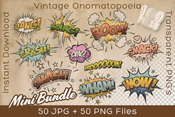 Onomatopoeia Vintage Mini Bundle