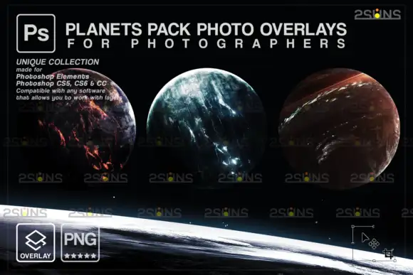 Planets Photoshop Overlay & Space 2