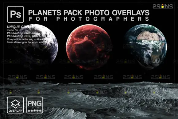 Planets Photoshop Overlay & Space