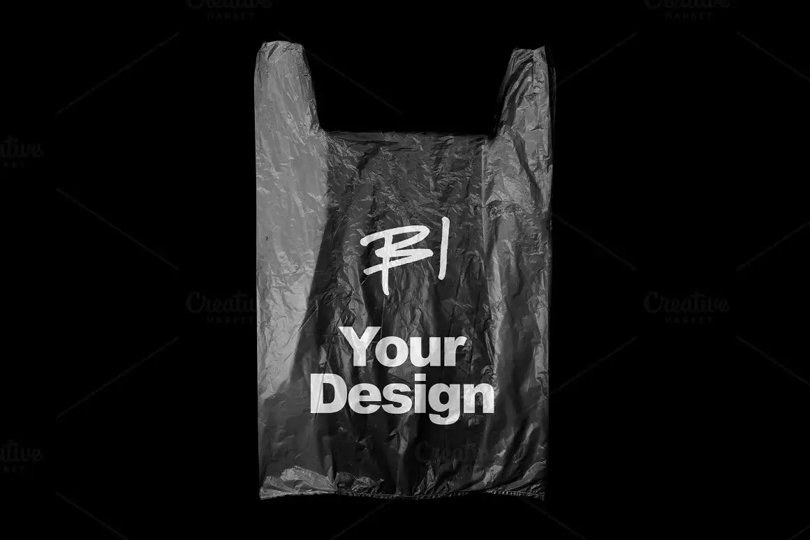 Plastic Shopping Bag Mockup 10 072905