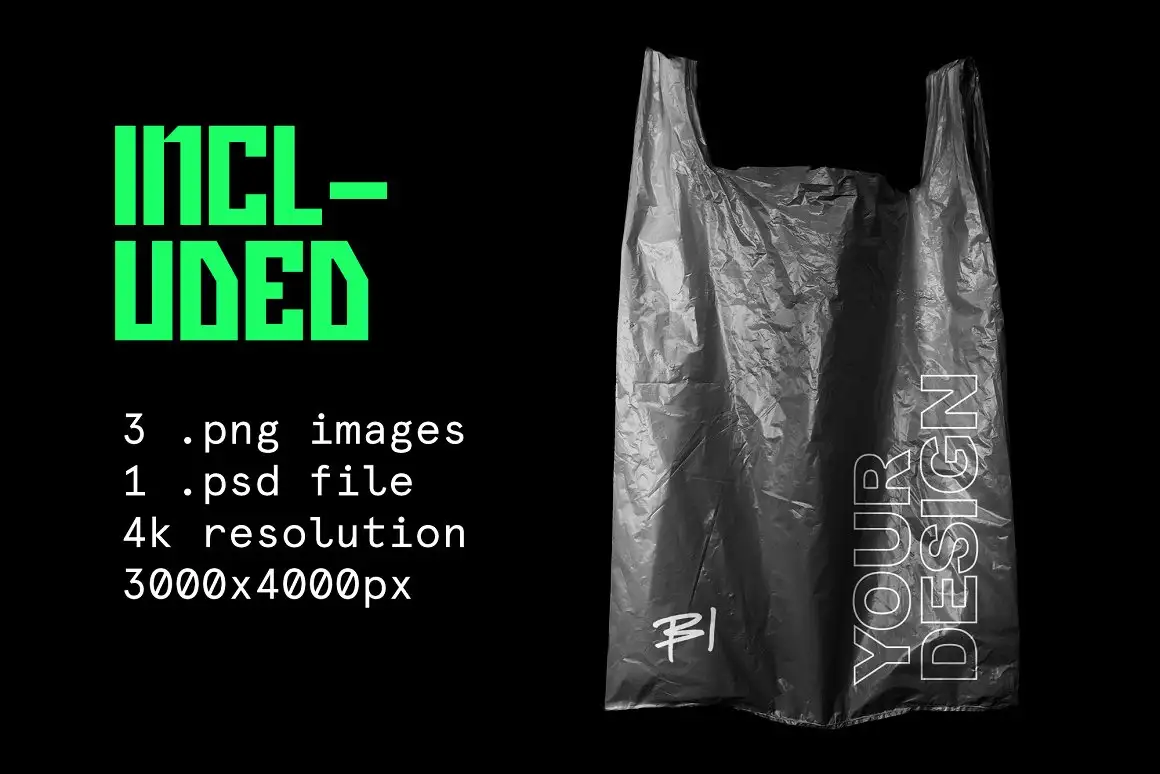 Plastic Shopping Bag Mockup 9 072941