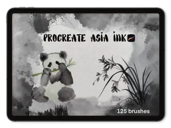 Procreate Asia Ink 125 Brushes