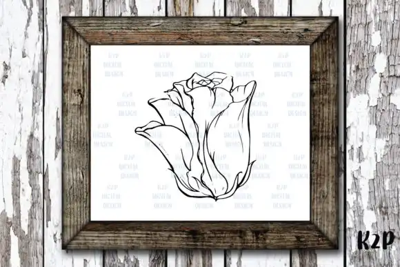 Procreate Brush Stamp - Roses Valentine 8 074412