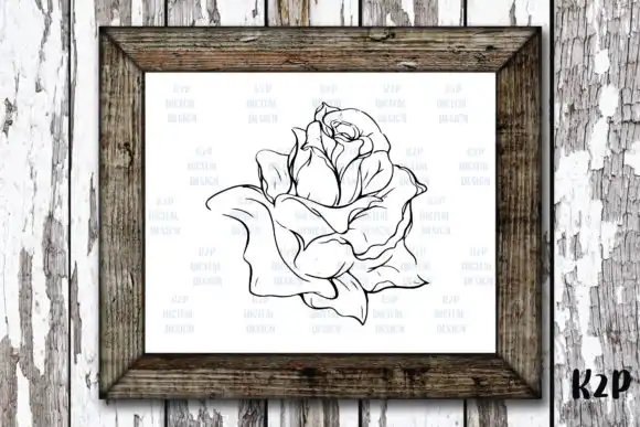 Procreate Brush Stamp - Roses Valentine 6 074412