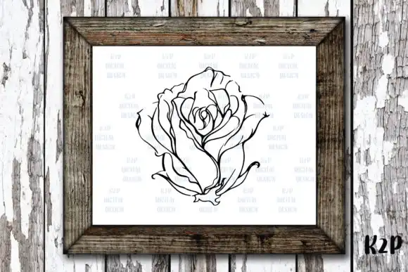 Procreate Brush Stamp - Roses Valentine 3 074412