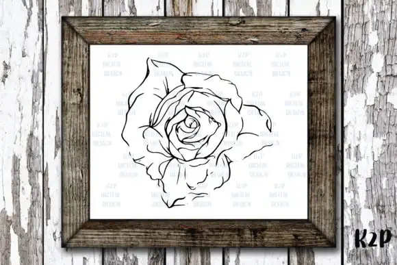 Procreate Brush Stamp - Roses Valentine 2 074412