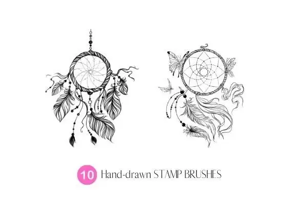 Procreate Dream Catcher Stamp Brushes 4 073346