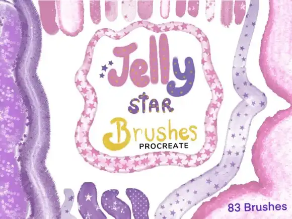 Procreate Jelly Star Brush (83 Brushes)
