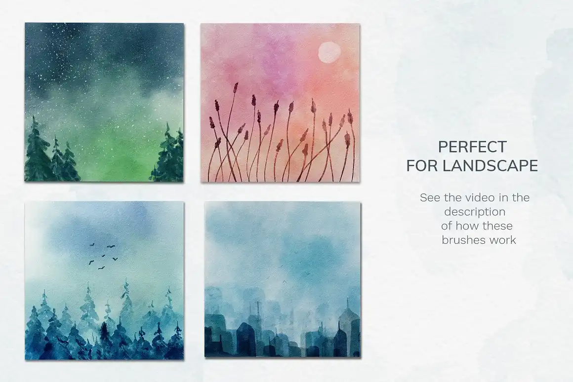 Procreate watercolor brushes 5 072507