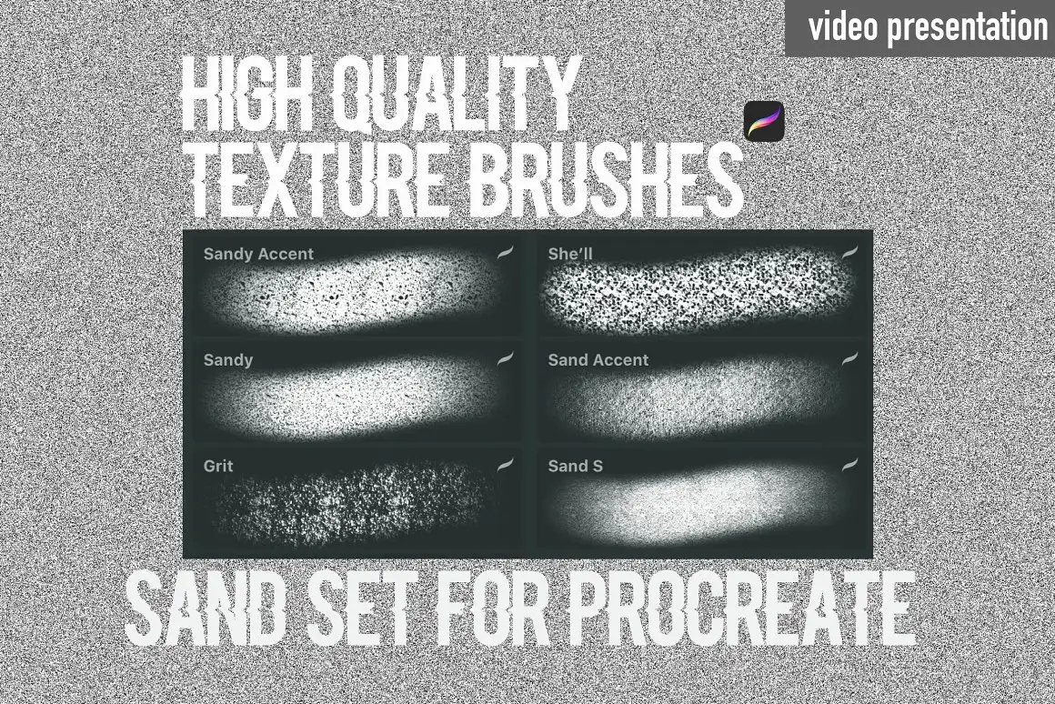 Procreate Texture Brushes Sand