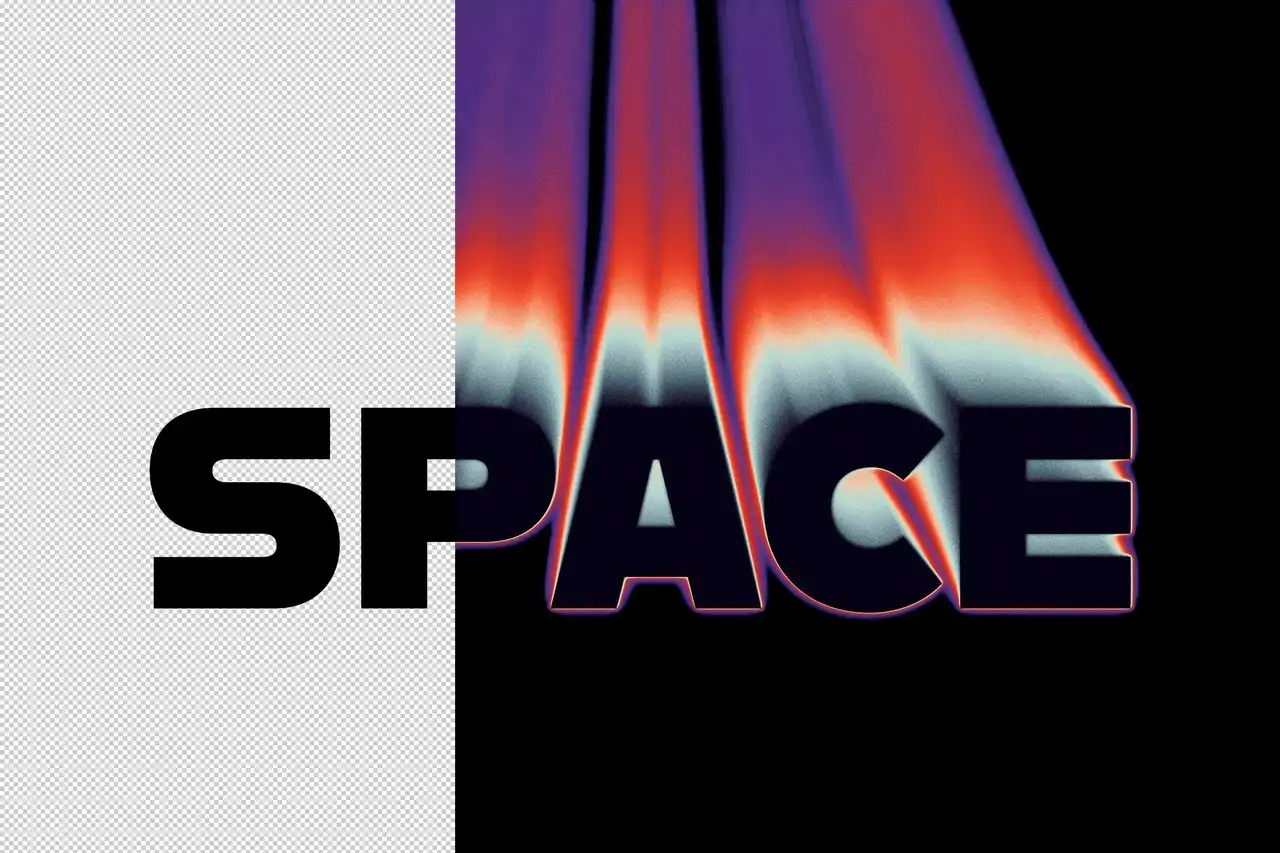 Space Text Effect