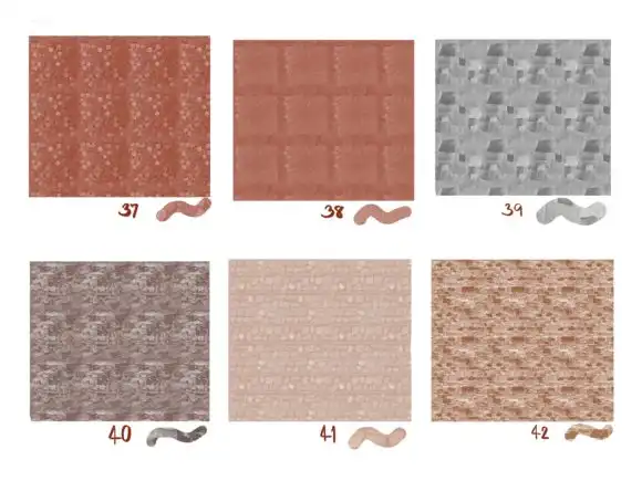 Brick,Stone Texture Brushes Procreate 24 073425