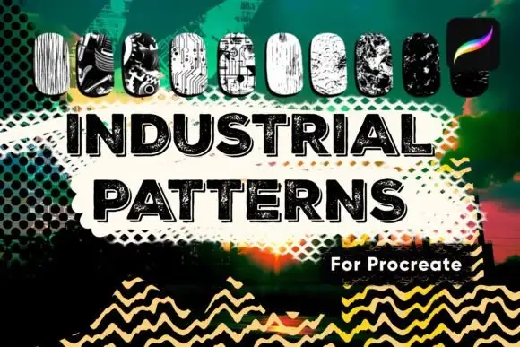 Urban Industrial Pattern Brushes 3 074029