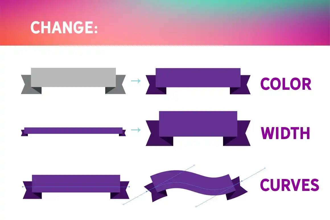 Vector Ribbon Brushes