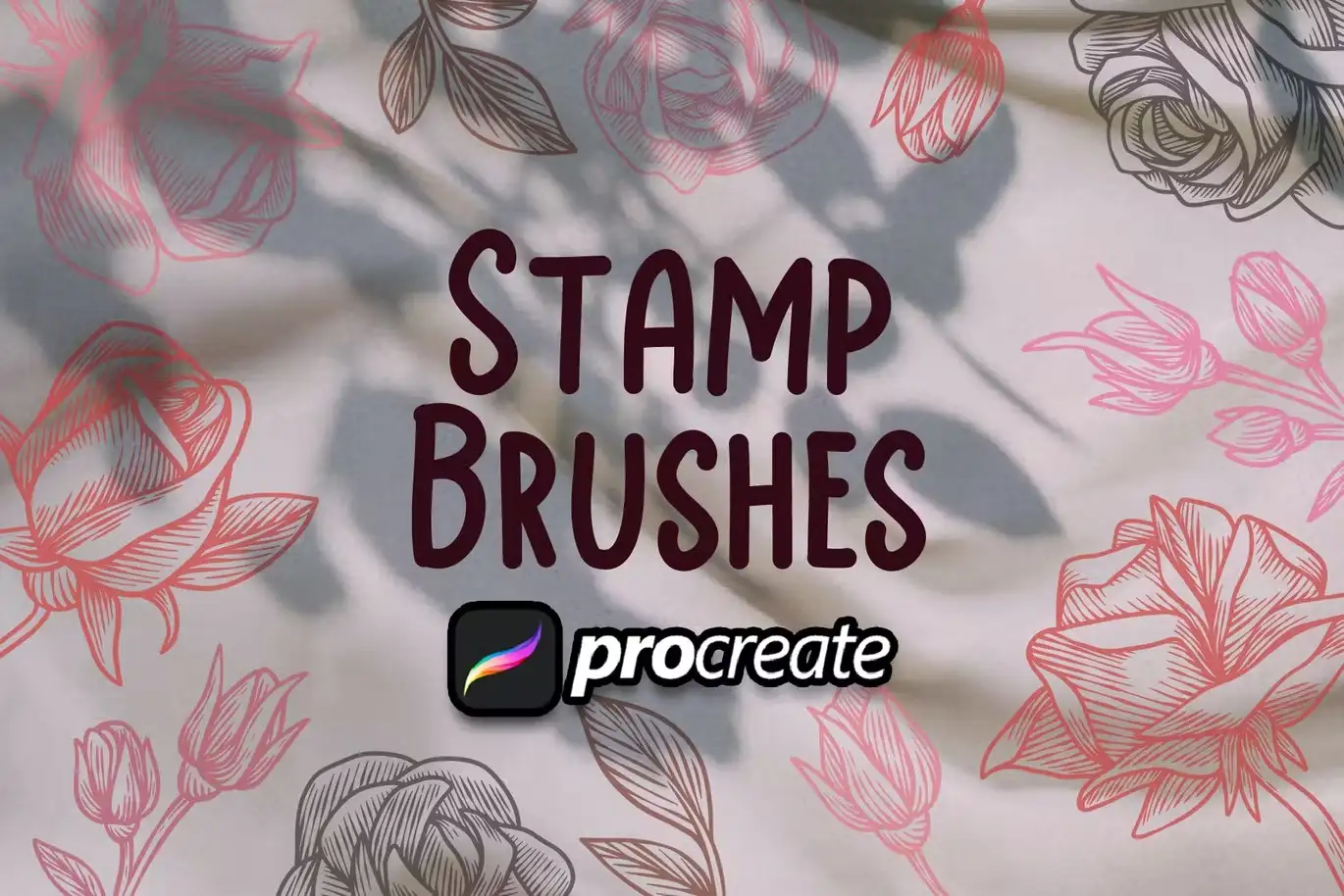 Vintage Roses Brush Stamp