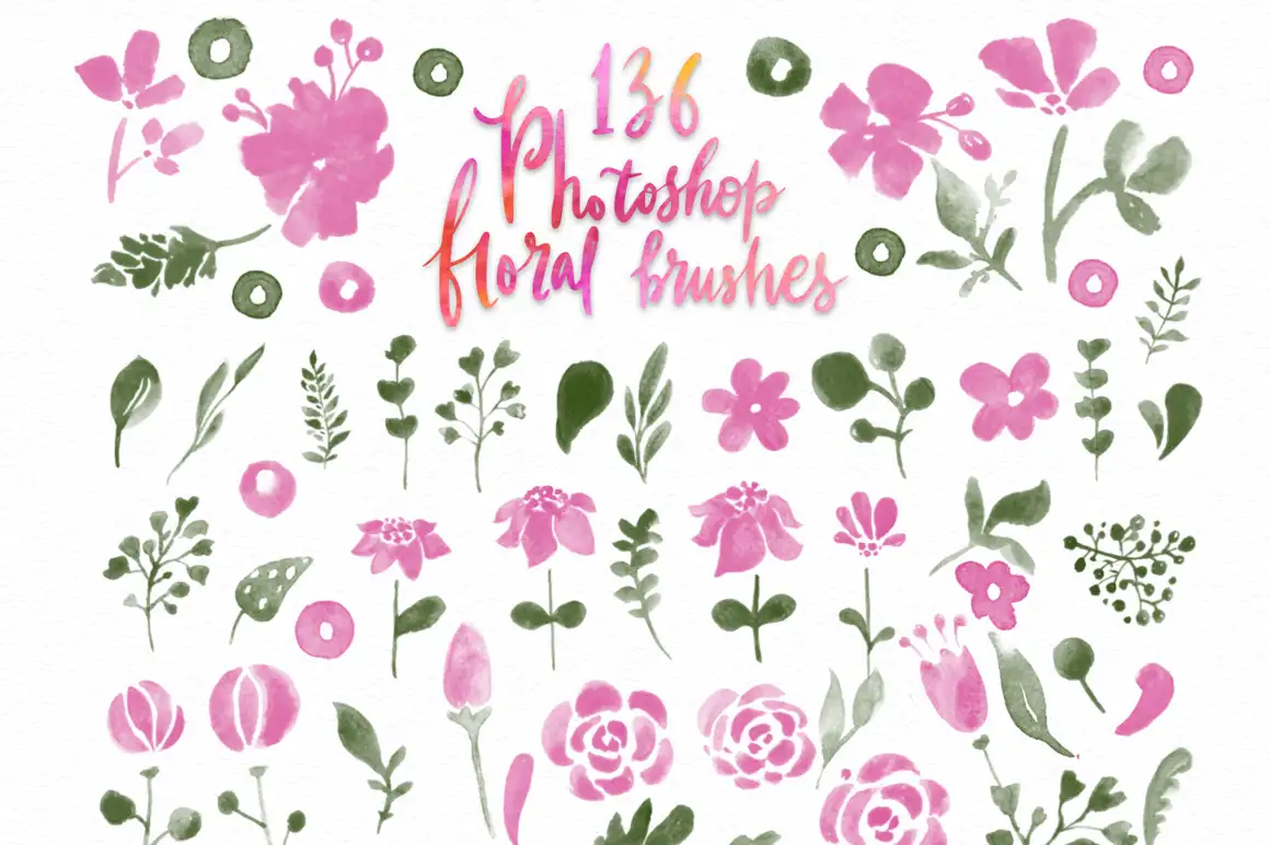Watercolor World - Photoshop Styles & Brushes 6 074029