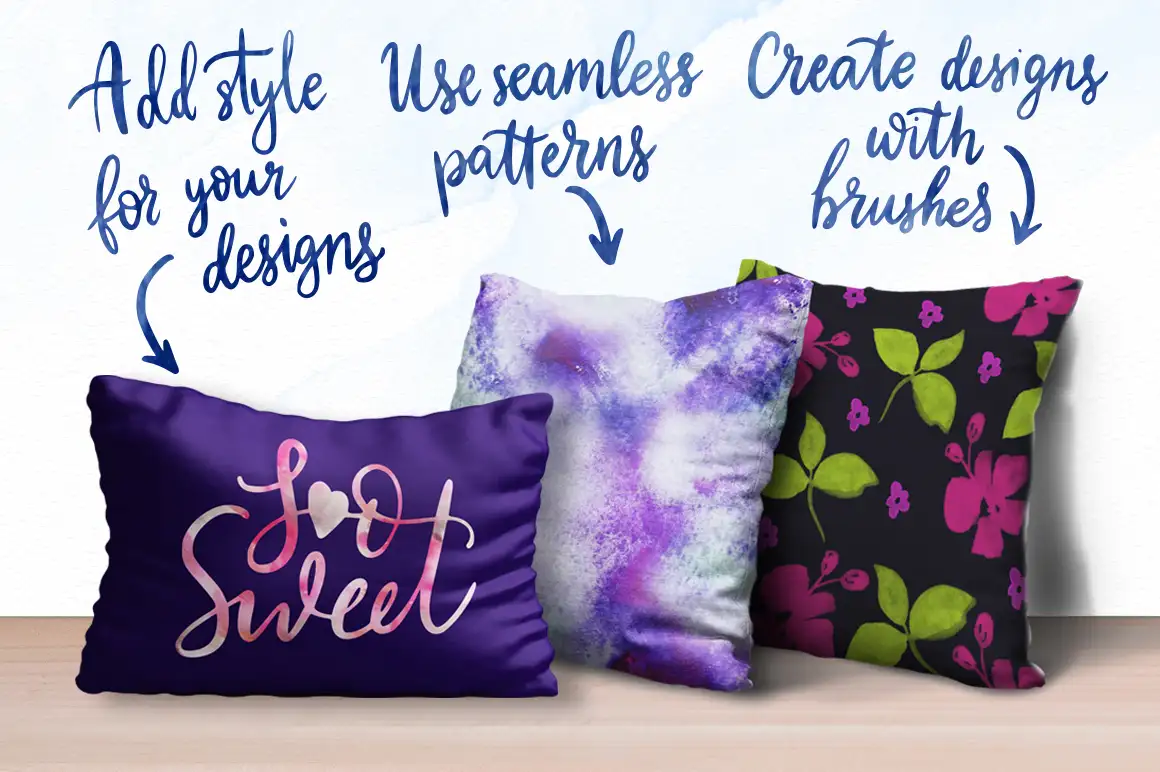 Watercolor World - Photoshop Styles & Brushes 3 074029