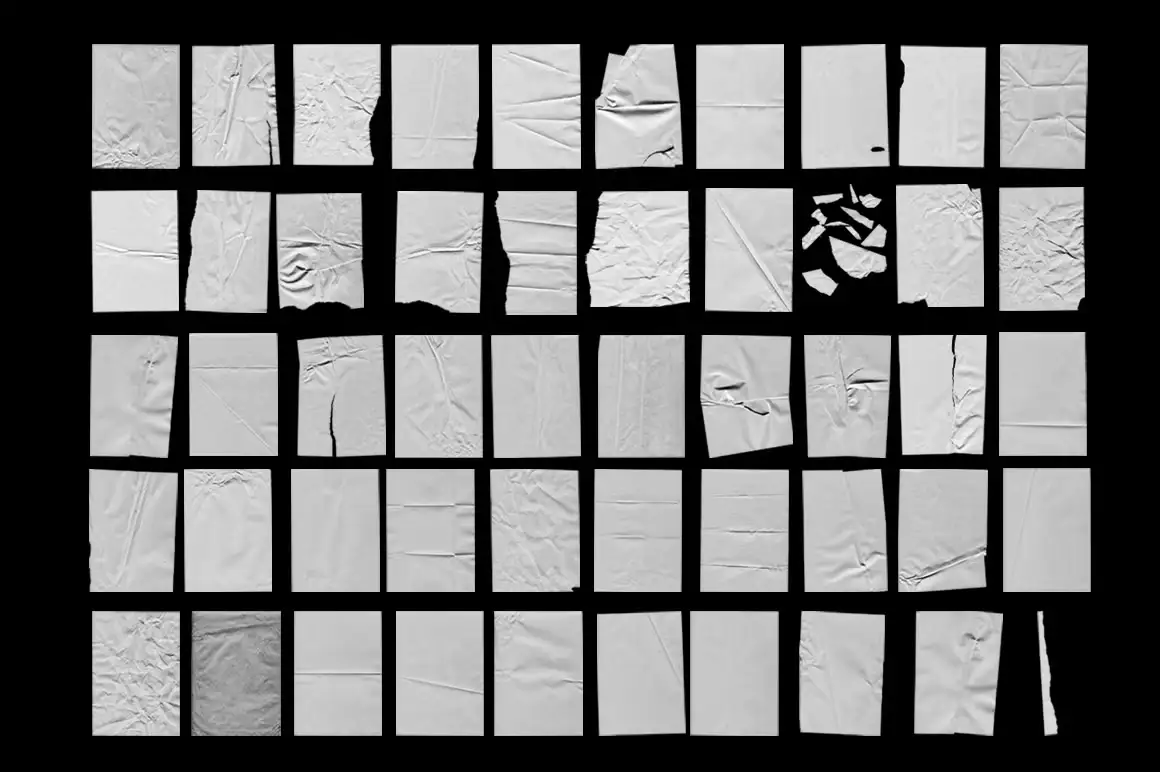 Wrinkle Paper Mockup Vintage 6 072910
