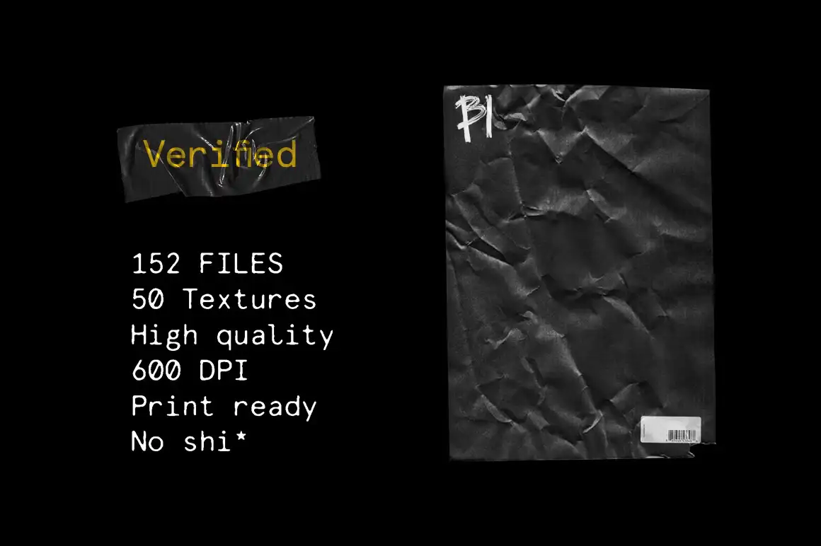 Wrinkle Paper Mockup Vintage 10 072862