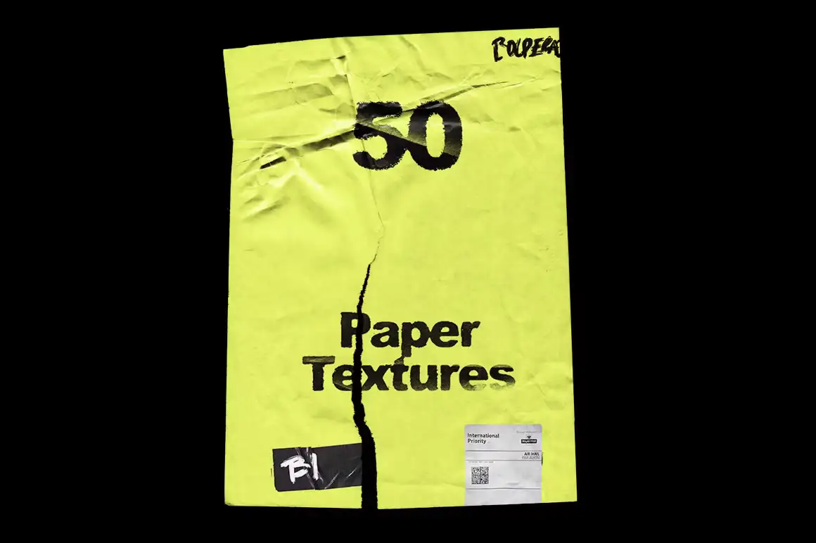 Wrinkle Paper Mockup Vintage 12 072855